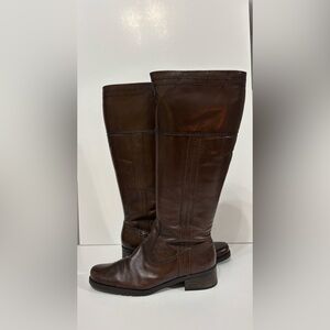 Bandolino Dark Brown Leather  Riding Boots Size 8.5